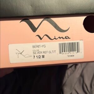 Nina Silver Glitter Heels